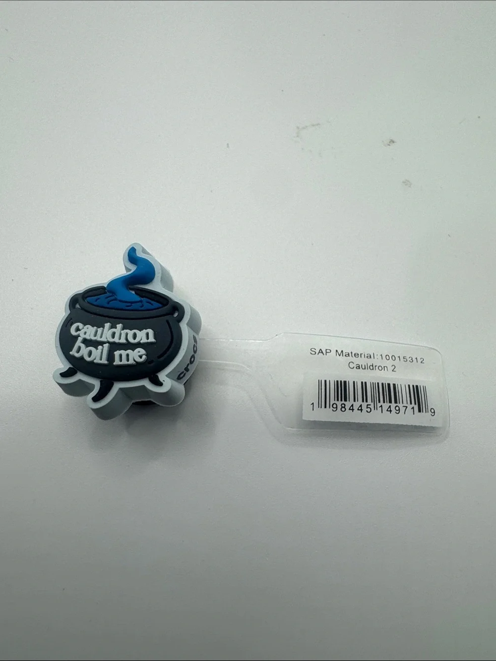 NWT Cauldron Boil Me Croc Jibbitz Charm number 2 - Black & Blue